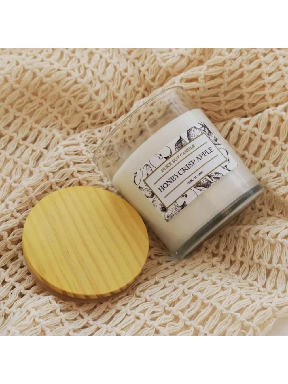 Non-Toxic Apple Scented Candles | Long Lasting Fruity Aroma | Clean Burning